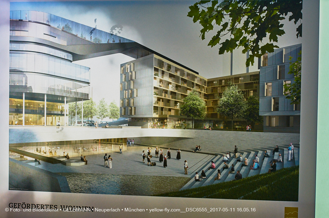 11. Mai 2017 - Grundsteinlegung für die LOGE und dem Kulturquadrat in Neuperlach